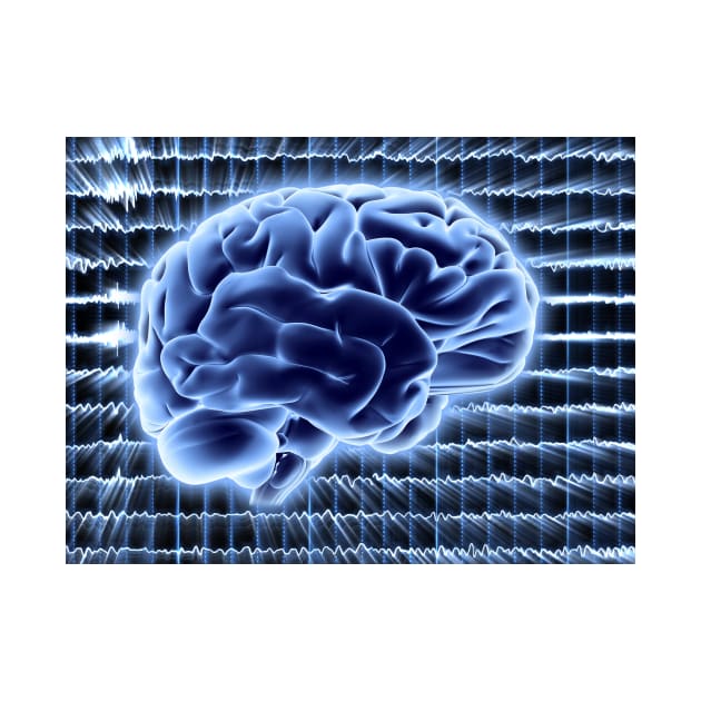 Brain activity, artwork (F006/4626) by SciencePhoto