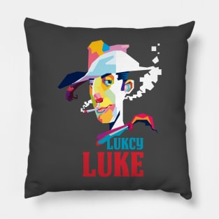 Lucky Luke In Pop Art Pillow