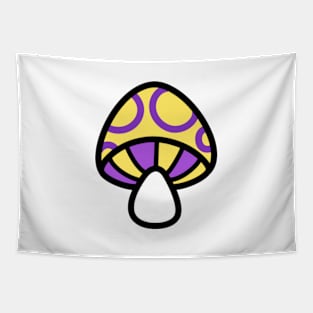 Intersex Mushroom Discrete Pride Flag Tapestry