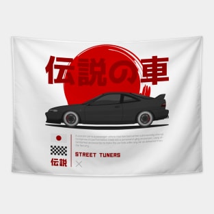 Midnight Racer Black Integra DC 2 JDM Tapestry