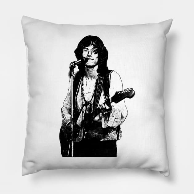 Steve Winwood Retro Pillow by tykler