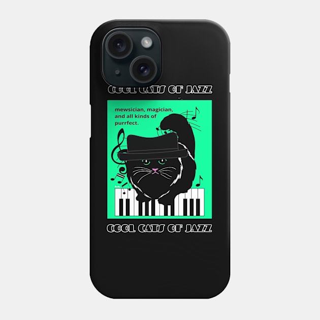 Cool Cats of Jazz-jazz music Phone Case by Rattykins