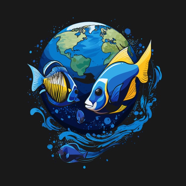 Blue Tang Earth Day by JH Mart