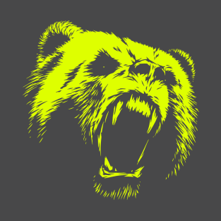 Neon Angry Bear! T-Shirt