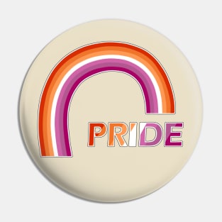 Lesbian rainbow pride Pin