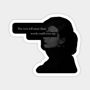 Vintage, retro, quote, aesthetic, black, black and white, classy, fashion, dark, inspiration, artsy Magnet