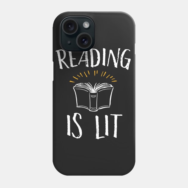 Reading Is Lit Phone Case by Eugenex