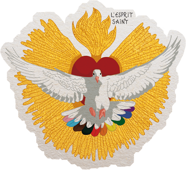 Holy Spirit - LGBTQIA+ Kids T-Shirt by Ô Bonne Mère