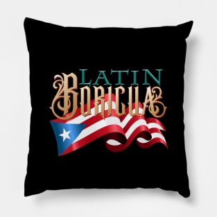 Latin Boricua Spanglish Pillow