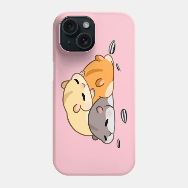 Snoozing Hamsters Phone Case by StarSheepSweaters
