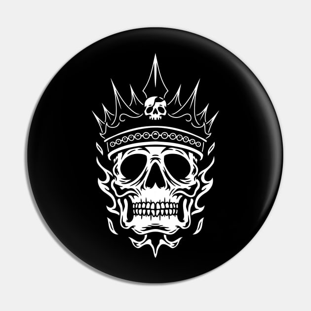 Noble Vintage Skull King Pin by machmigo