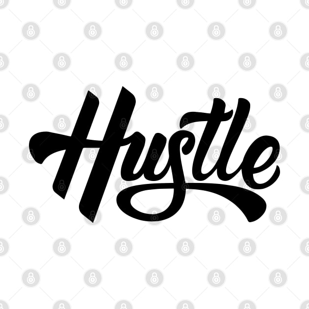 Hustle Typography by ayeyokp