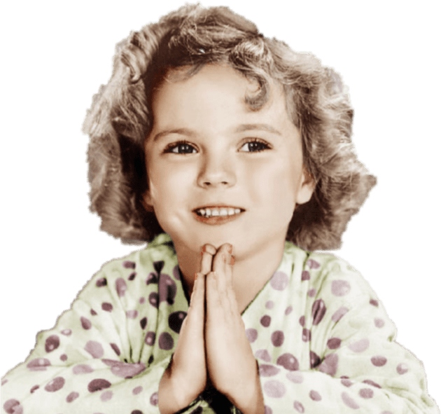 Shirley Temple Bedtime Prayers Kids T-Shirt by RetroSalt