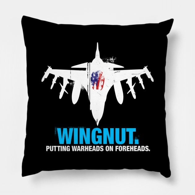 Warheads on Foreheads Pillow by Toby Wilkinson