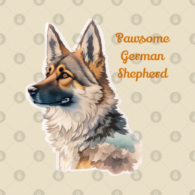 Pawsome German Shepherd by MitsuiT