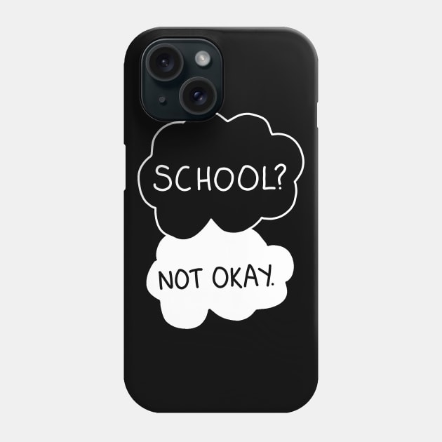 School - not okay Phone Case by valentinahramov