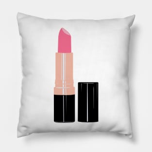 Rose Gold Pink Lipstick Pillow