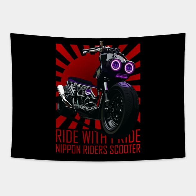 Scooter Japan Tapestry by Akira31