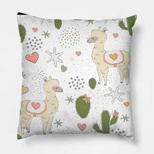 Alpaca pattern Pillow