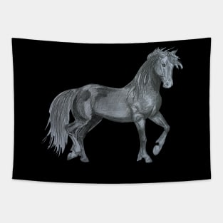 Trotting Horse Sketch Tapestry