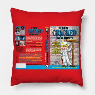 Cracked 2 book cover Pillow