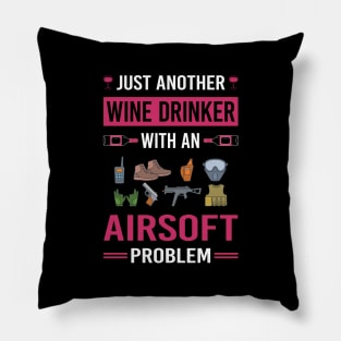 Wine Drinker Airsoft Pillow