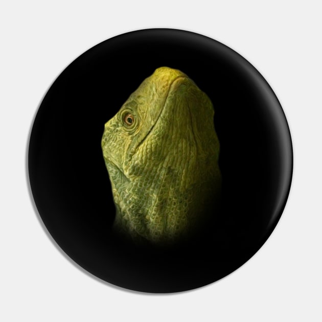 Varanus portrait Pin by Guardi