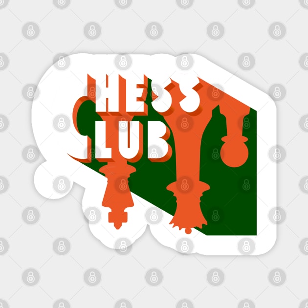 Chess Club Logo Magnet by ScienceNStuffStudio