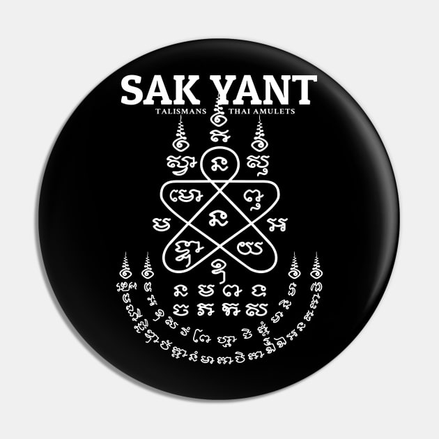 Sak Yant Muay Thai Tattoo Pin by KewaleeTee