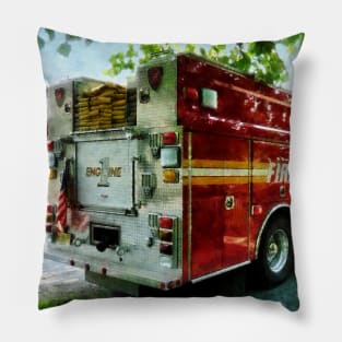 Firemen - Back of Fire Truck Pillow