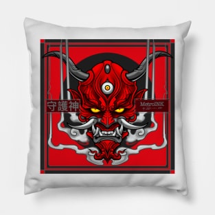 The Protector Oni Mask Pillow