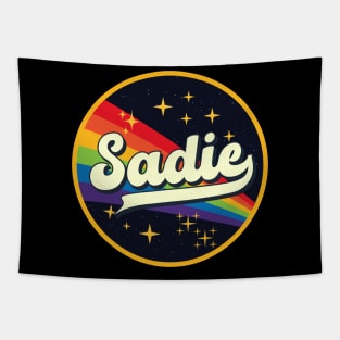 Sadie // Rainbow In Space Vintage Style Tapestry