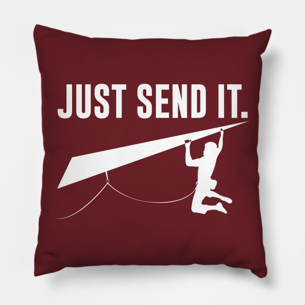 Just Send It Pillow by JadioVisual