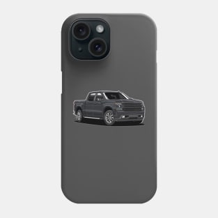 Silverado Truck 1500 (Black) Phone Case