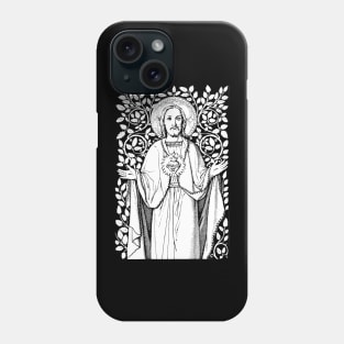 Jesus Christ with his Sacred Heart Phone Case