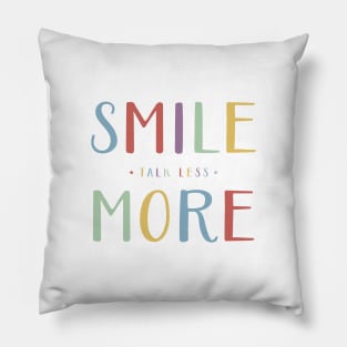 Talk Less, Smile More - Hamilton Quote - Aaron Burr Pillow