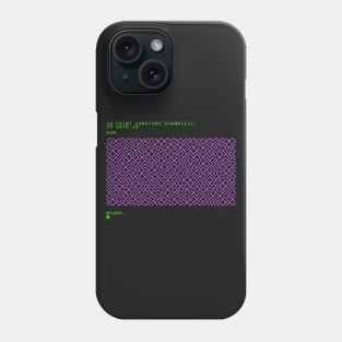 C64 maze generator Phone Case