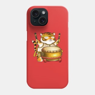 Cute CNY Year of the Tiger Drumer Phone Case