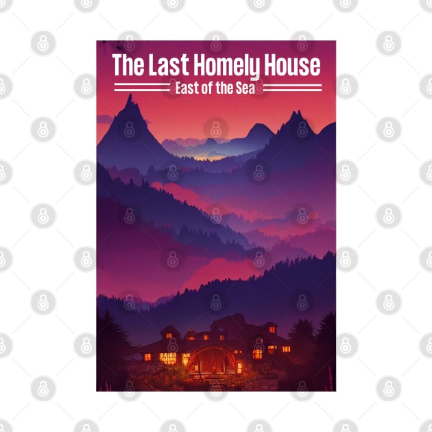 The Last Homely House - Travel Poster - Fantasy Funny by Fenay-Designs