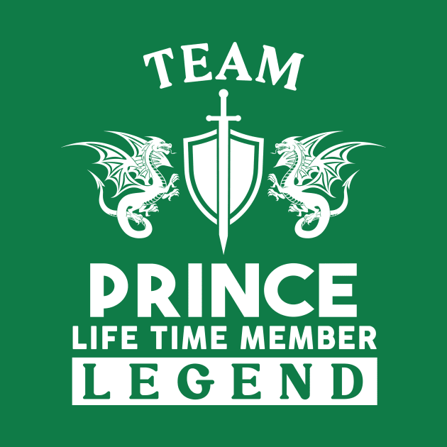 Prince Name T Shirt - Prince Life Time Member Legend Gift Item Tee by unendurableslemp118