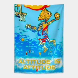 Basketball Altitude is Attitude Jump p4 Tapestry