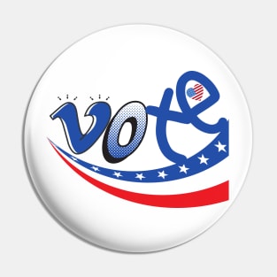 VOTE USA Flag Pin