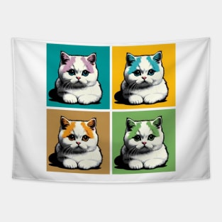 Munchkin Cat Pop Art - Cat Lovers Tapestry