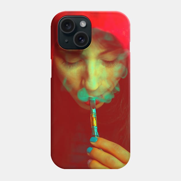 Puff Puff Little Red Phone Case by topgunshots