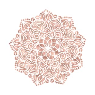 Pretty Rosegold Mandala T-Shirt