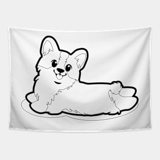 Kawaii Corgi Tapestry