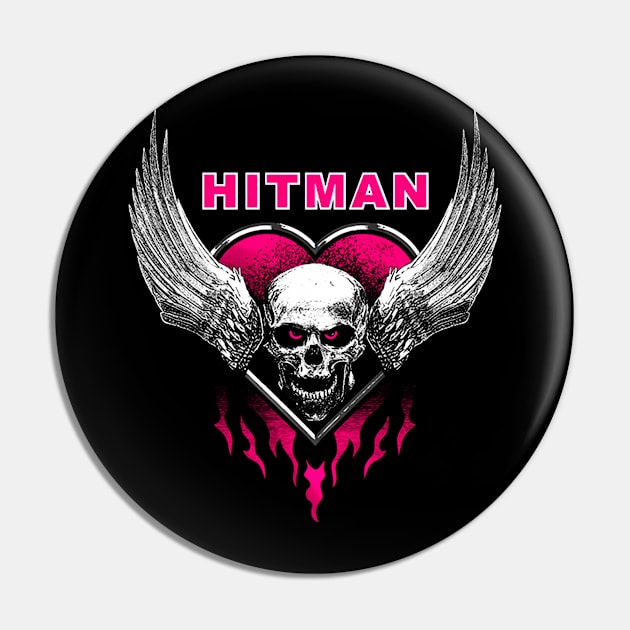 Bret Hart Skulls dark Pin by cindo.cindoan