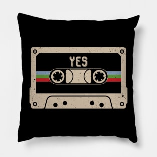 Personalized Yes Name Birthday Vintage Cassette Tape Pillow