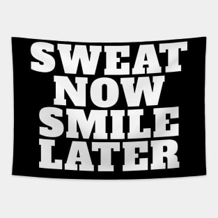 Sweat Now, Smile Later Funny Lifting Tapestry