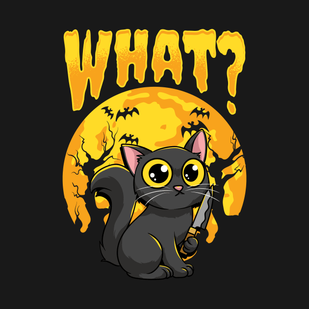 Murderous Cat - Creepy Cute Halloween Costume Gift by biNutz